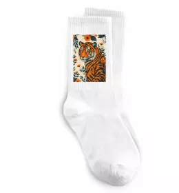 Носки Tiger flowers Белый фото