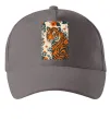Кепка Tiger flowers Серый фото
