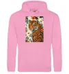Жіноча толстовка (худі) Tiger flowers Рожевий фото
