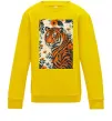 Детский Свитшот Tiger flowers Солнечно желтый фото