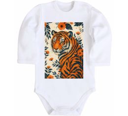 Детский боди Tiger flowers