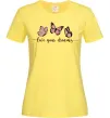 Женская футболка Live your dreams Лимонный фото