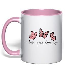 Чашка с цветной ручкой Live your dreams Чашка с цветной ручкой Live your dreams