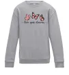 Детский Свитшот Live your dreams Серый меланж фото