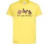 Дитяча футболка Live your dreams Лимонний фото