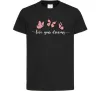 Дитяча футболка Live your dreams Чорний фото