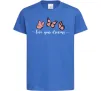 Дитяча футболка Live your dreams Яскраво-синій фото