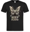 Мужская футболка Keep flying Черный фото