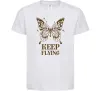 Дитяча футболка Keep flying Білий фото