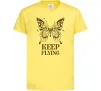 Дитяча футболка Keep flying Лимонний фото
