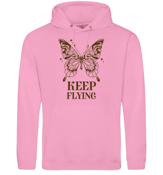 Женская толстовка (худи) Keep flying Розовый фото