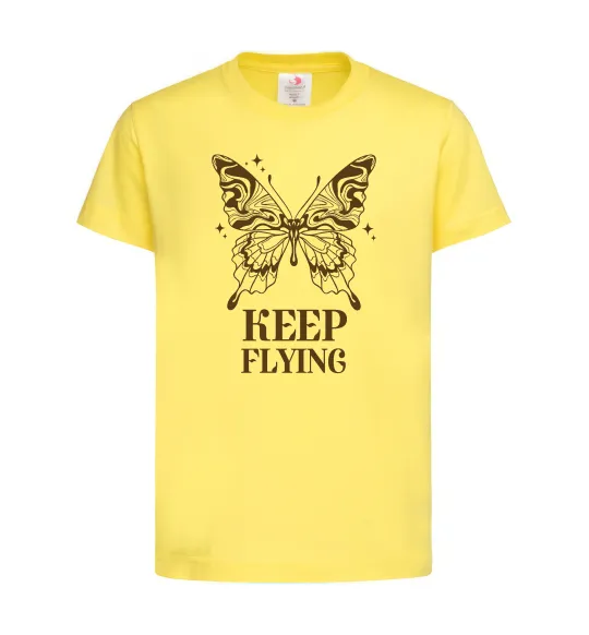 Детская футболка Keep flying Лимонный фото