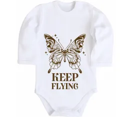 Дитячий бодік Keep flying Білий фото