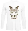 Лонгслив Keep flying Белый Лонгслив Keep flying Белый фото
