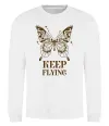 Свитшот Keep flying Белый Свитшот Keep flying Белый фото