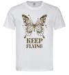 Мужская футболка Keep flying Белый фото