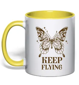 Чашка с цветной ручкой