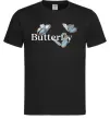 Мужская футболка Butterfly напис Черный фото