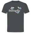 Мужская футболка Butterfly напис Графит фото