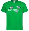 Мужская футболка Butterfly напис Зеленый фото