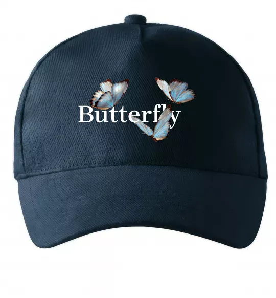 Кепка Butterfly напис Темно-синий фото