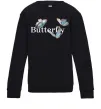 Детский Свитшот Butterfly напис Черный фото