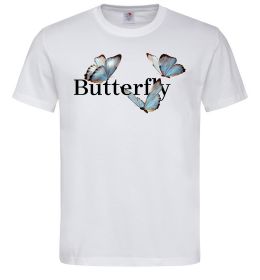Мужская футболка Butterfly напис