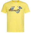 Мужская футболка Butterfly напис Лимонный фото