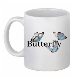 Чашка керамическая Butterfly напис