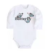 Детский боди Butterfly напис Белый фото