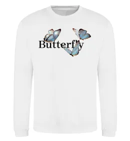 Світшот Butterfly напис Білий фото
