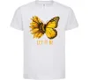 Дитяча футболка Соняшник-метелик Білий фото