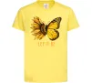 Дитяча футболка Соняшник-метелик Лимонний фото