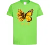 Дитяча футболка Соняшник-метелик Лаймовий фото