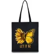 Эко-сумка Соняшник-метелик Черный фото