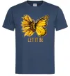 Мужская футболка Соняшник-метелик Темно-синий фото