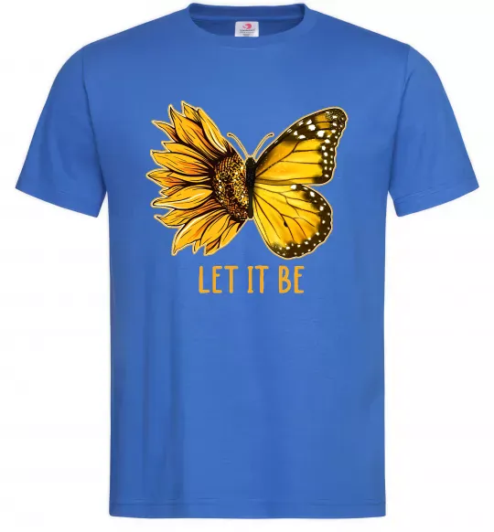 Мужская футболка Соняшник-метелик Ярко-синий фото