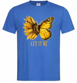 Мужская футболка Соняшник-метелик Ярко-синий фото