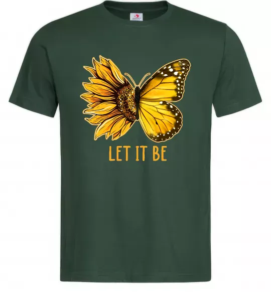 Мужская футболка Соняшник-метелик Темно-зеленый фото