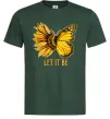 Мужская футболка Соняшник-метелик Темно-зеленый фото