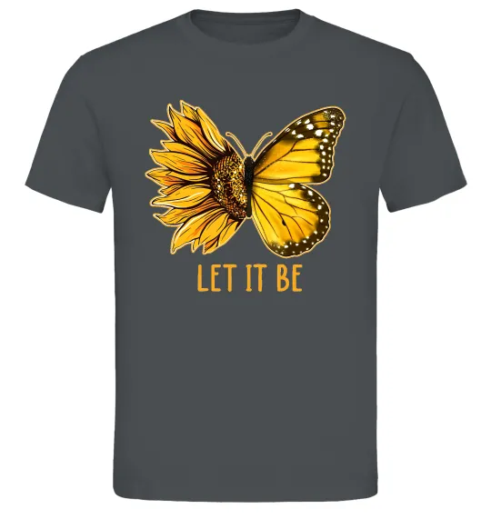 Мужская футболка Соняшник-метелик Графит фото