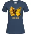Женская футболка Соняшник-метелик Темно-синий фото