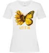 Женская футболка Соняшник-метелик Белый фото