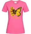 Женская футболка Соняшник-метелик Ярко-розовый фото
