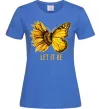 Женская футболка Соняшник-метелик Ярко-синий фото
