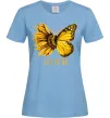 Женская футболка Соняшник-метелик Голубой фото