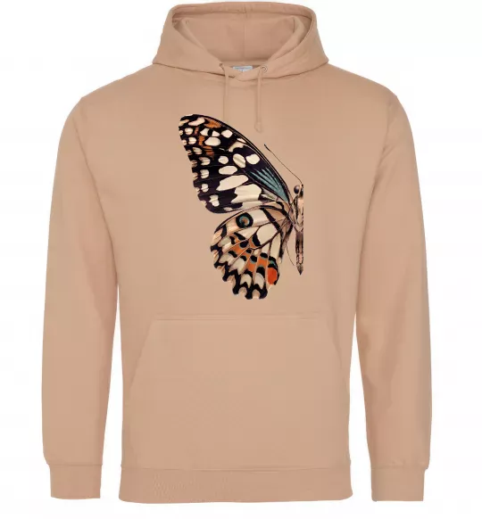 Мужская толстовка (худи) Парусник Демолей крило Песочный фото