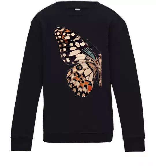 Детский Свитшот Парусник Демолей крило Черный фото