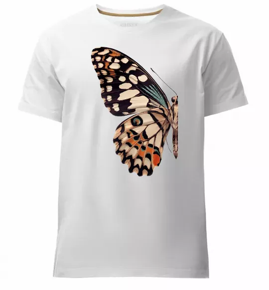 Мужская премиум футболка Парусник Демолей крило Белый фото