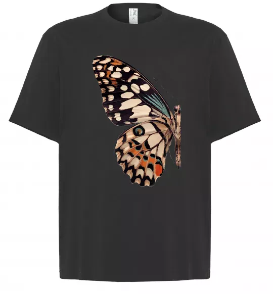 Футболка Оверсайз Парусник Демолей крило Черный фото